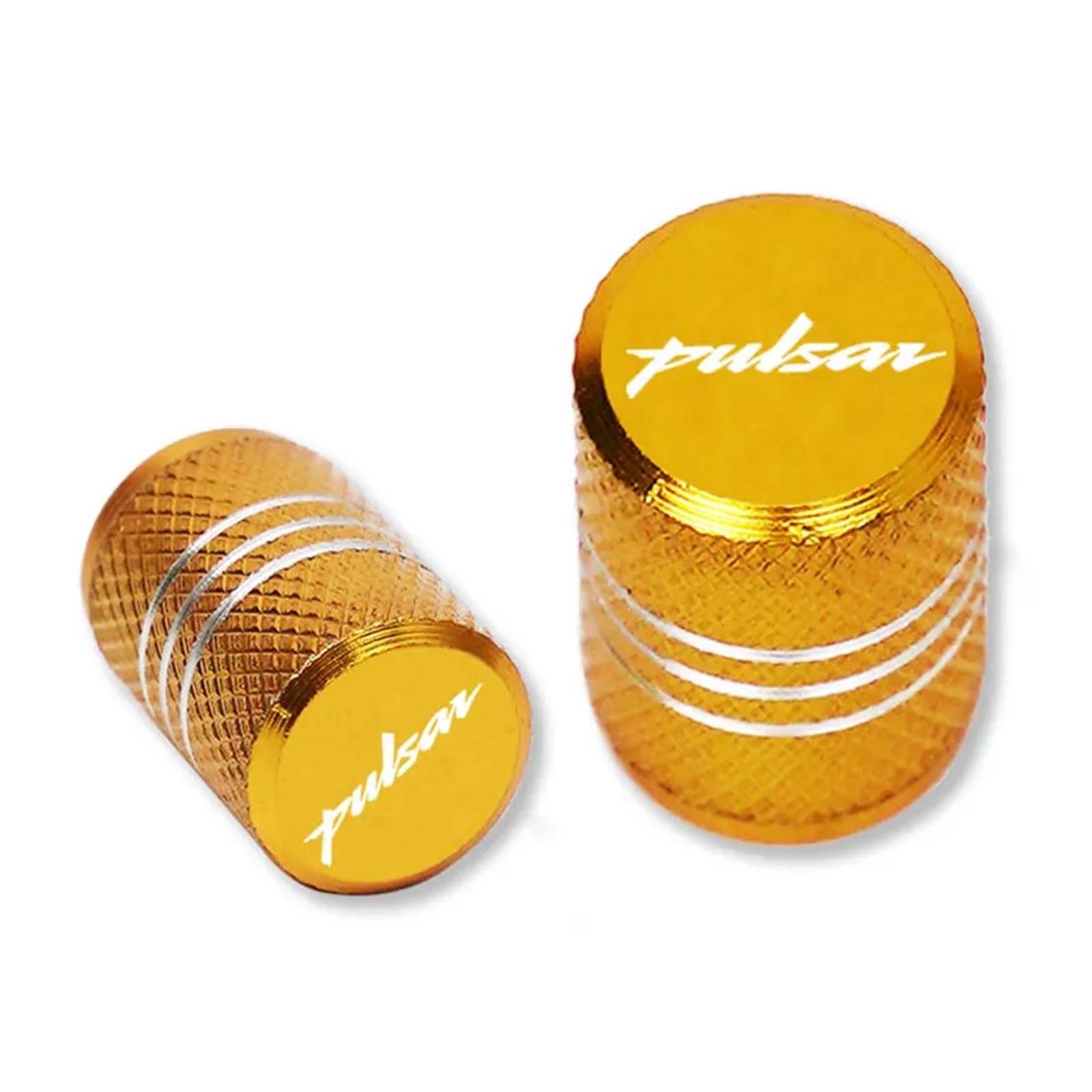 Motorradreifenventil Für Pulsar150 125 180 Dominar400 Pulsar200 RS200 NS200 Zubehör Motorrad CNC Rad Reifen Ventilkappen Air Stem Plugs(Yellow) von JINYRYP