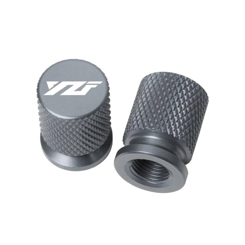 Motorradreifenventil Für YZF R1 R3 R6 R25 R125 R1M YZFR1 YZFR3 YZFR6 Zubehör Motorrad CNC Aluminium Reifen Ventil Air Port Stem Abdeckung Kappen(Titanium) von JINYRYP