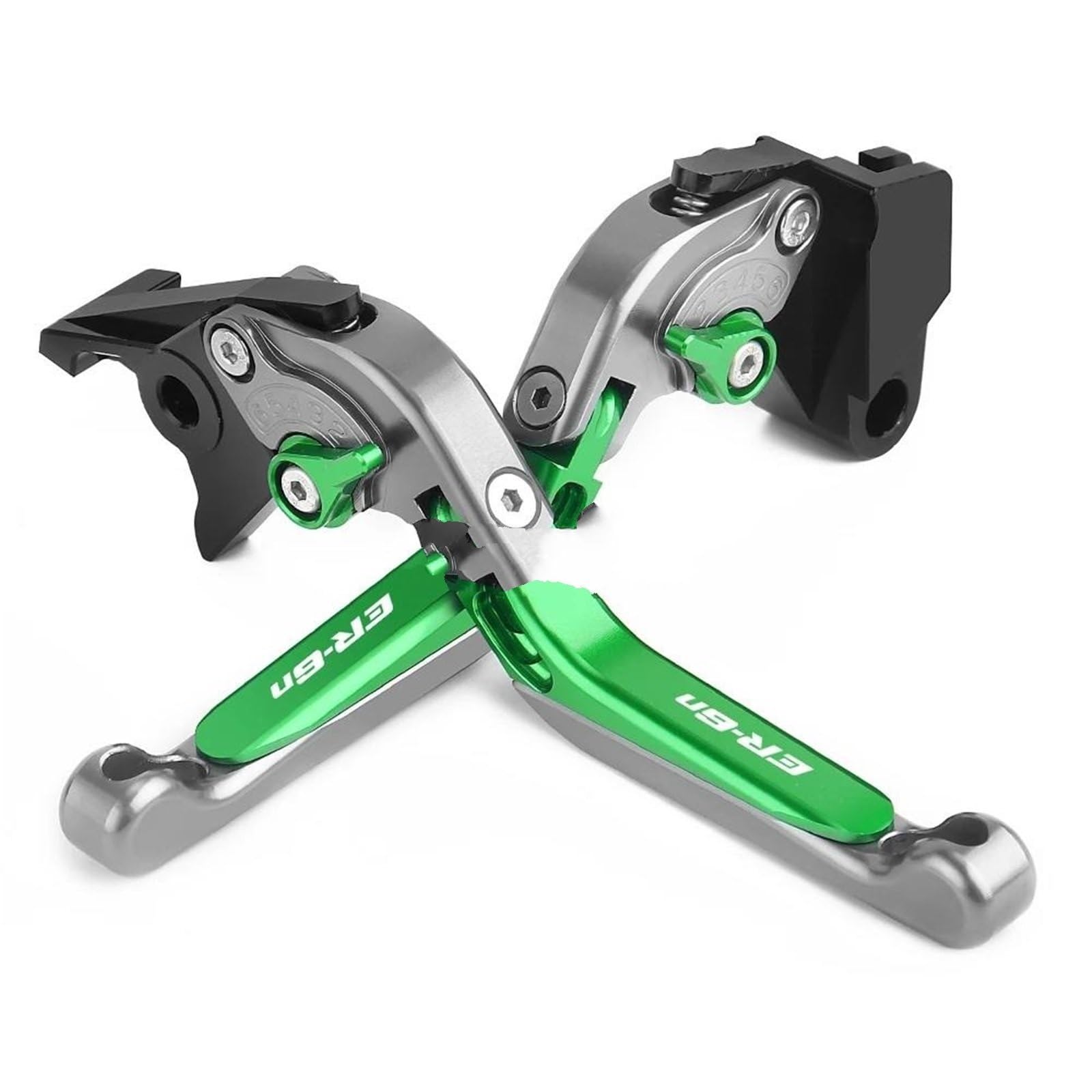 JIOEWS Moto Einstellbarer Bremsgriff Motorräder Zubehör Für Kawasaki Für ER-6N 2009-2016 Aluminium Faltbare Ausziehbare Bremskupplungshebel Moto Kupplung Bremshebel(2) von JIOEWS