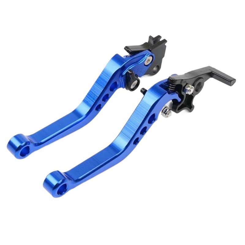 JIOEWS Moto Einstellbarer Bremsgriff Scheibenbremshebel Links Trommelkupplung Einstellbar 6X CNC Universal Aluminium Motorrad Handhebel Für Motorräder Roller Moto Kupplung Bremshebel(2) von JIOEWS