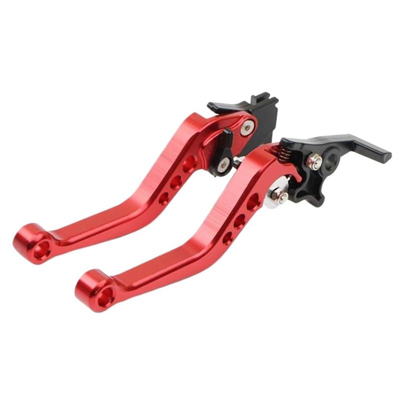 JIOEWS Moto Einstellbarer Bremsgriff Scheibenbremshebel Links Trommelkupplung Einstellbar 6X CNC Universal Aluminium Motorrad Handhebel Für Motorräder Roller Moto Kupplung Bremshebel(4) von JIOEWS