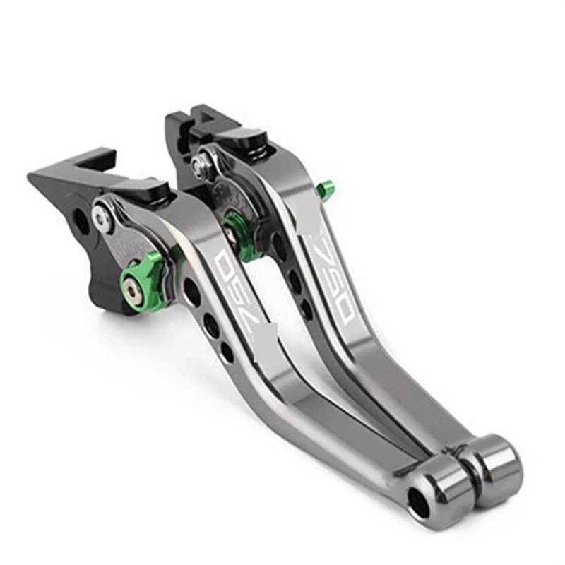 JIOEWS Motorrad Brems Kupplungshebel Für Kawasaki Für Z750 2007-2012 Motorradzubehör CNC Kurzbremskupplungshebel Motorrad Schwarz Kupplung- & Bremshebel(2) von JIOEWS