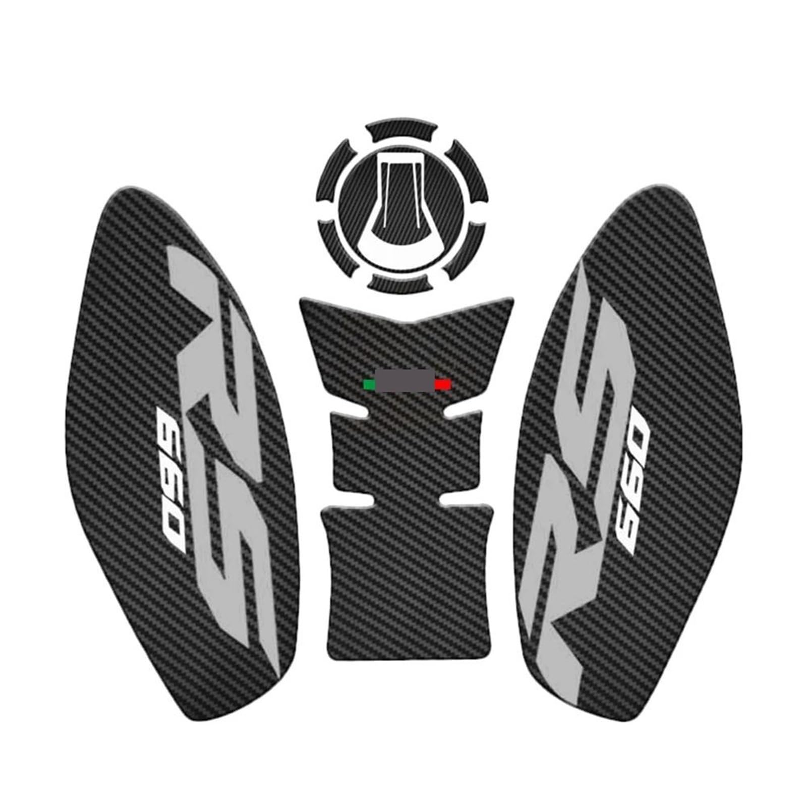 JIOEWS Motorrad Protector Für Aprilia Für RS660 2020 2021 2022 Motorrad Heizöl Tank Kappe Pad Seite Knie Grip Aufkleber Schutz Aufkleber Pads Motorrad Tank Pads(4) von JIOEWS