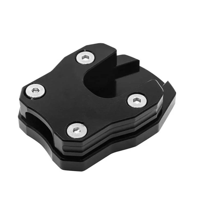 JIOEWS Motorrad Seitenständer Vergrößerer Für PCX125 PCX150 2018 2019 2020 2021 Motorrad Kickstand Seitenständer Pad Vergrößern Verlängerung Fußplatte Schwarz Seitenverlängerung Pad von JIOEWS