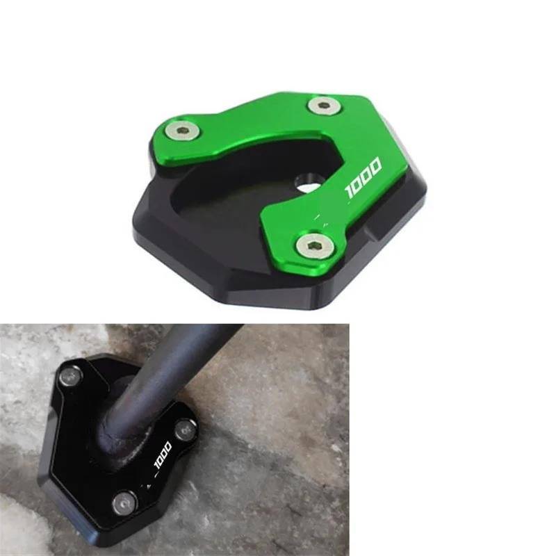 JIOEWS Motorrad Ständer Fuß Motorrad Fuß Stehen Enlarger Erweiterung Kickstand Platte Pad Für Kawasaki Für Z1000 2010-2020 Für Z1000XS 2011-2021 Verlängerung Pad Moto(2) von JIOEWS