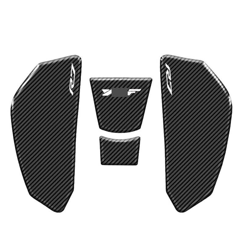 JIOEWS Motorrad Tankaufkleber Motorrad Für Ya&ma&ha Für R7 2021-2022 Seite Kraftstoff Tank Pad Tank Pads Schutz Aufkleber Aufkleber Gas Knie Grip Traktion Pad Tankpad Motorrad Protector(2) von JIOEWS