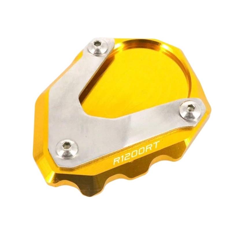 JIOEWS Ständer Verlängerung Pad Motorrad Motorrad CNC Kickstand Fuß Seitenständer Verlängerung Pad Stützplatte Vergrößern Ständer Für R1200RT 2004-2013 Verlängerungspolster(4) von JIOEWS