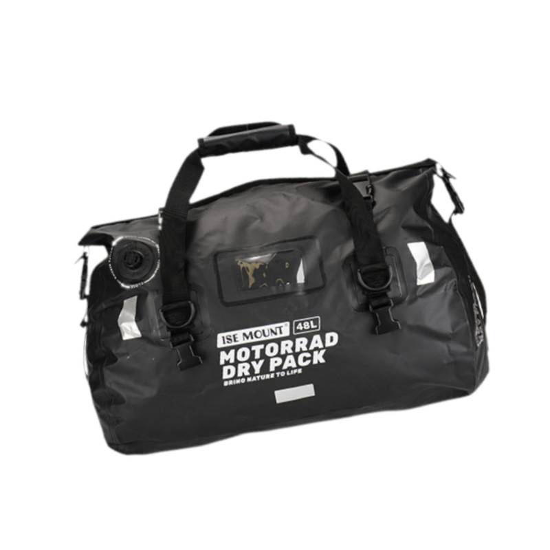 JISADER Reisetasche, Rollgepäck mit Großem Fassungsvermögen für Strand Und Bootfahren, Schwarz Und 48l von JISADER