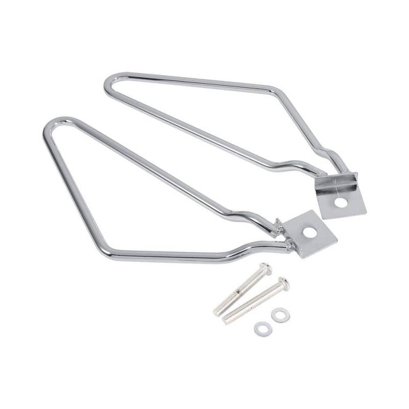 Satteltaschenhalterung, 2x Motorrad-Satteltaschenhalterung Unterstützung für XL883/1200 HD1450/1584(Silber) für satteltaschen für motorrad,satteltaschenhalter motorrad satteltaschen halterung mo von JIULAN