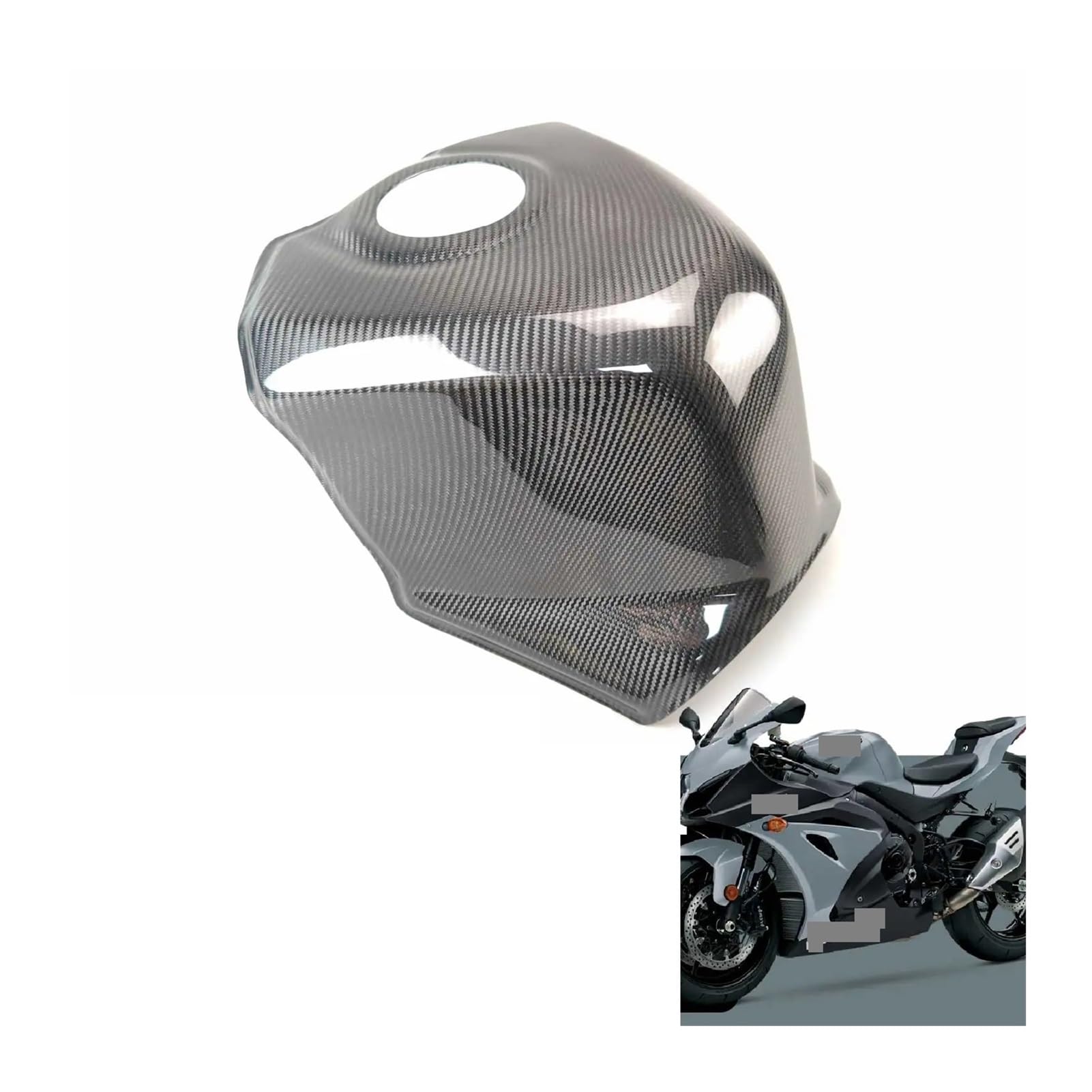 JJGYFSDA Kompatibel mit Suzuki GSX-R1000 Oberer Deckel Komplette Verkleidung Verkleidung aus echter Kohlefaser Motorradzubehör (Matt) von JJGYFSDA