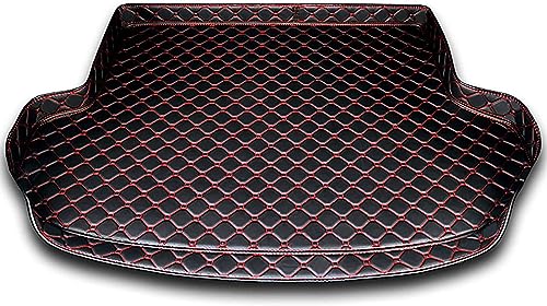 JJPSFDSP Kofferraummatten,Für Lexus LS600H LS600HL 2006-2016,Wasserdichtes,Rutschfestes,Staubdichtes Schutzpolster,Innenausstattung,C-Schwarz Rot von JJPSFDSP