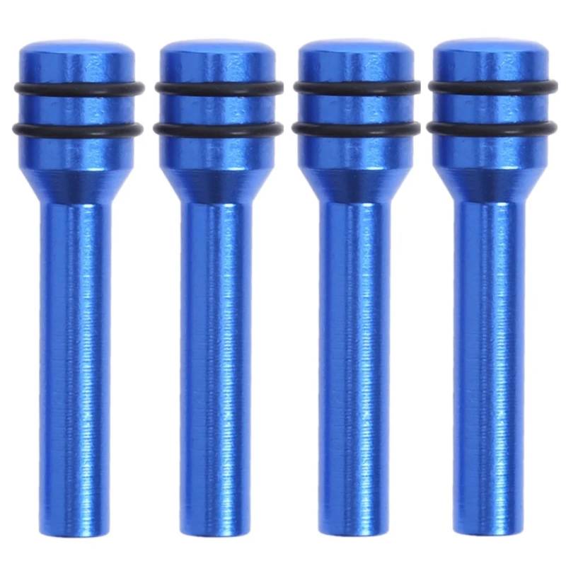 Auto Verriegelungsknopf Auto LKW Innentürverriegelungsknopf Zugstifte Türverriegelungsstifte Verriegelungsstift Schraube Knopf Innengewinde M4 Türverriegelungsbolzen Stift Knopf Stick(Blue,4pcs) von JJRFVBGT