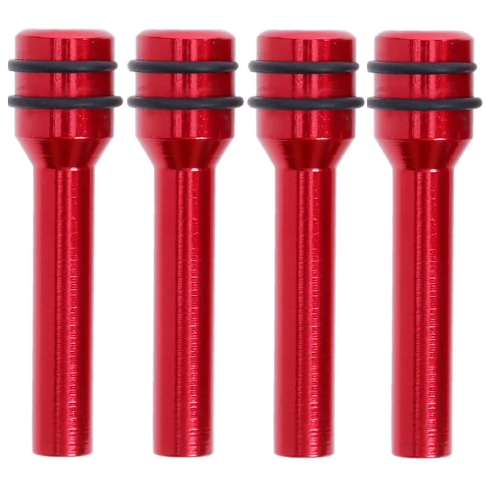 Auto Verriegelungsknopf Auto LKW Innentürverriegelungsknopf Zugstifte Türverriegelungsstifte Verriegelungsstift Schraube Knopf Innengewinde M4 Türverriegelungsbolzen Stift Knopf Stick(Red,4pcs) von JJRFVBGT