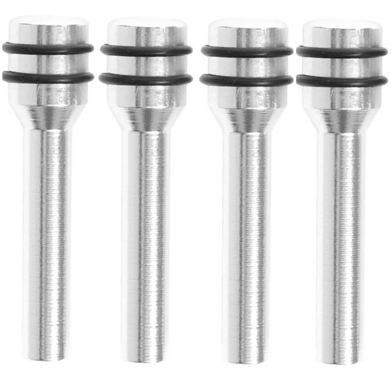 Auto Verriegelungsknopf Auto LKW Innentürverriegelungsknopf Zugstifte Türverriegelungsstifte Verriegelungsstift Schraube Knopf Innengewinde M4 Türverriegelungsbolzen Stift Knopf Stick(Silver,4pcs) von JJRFVBGT