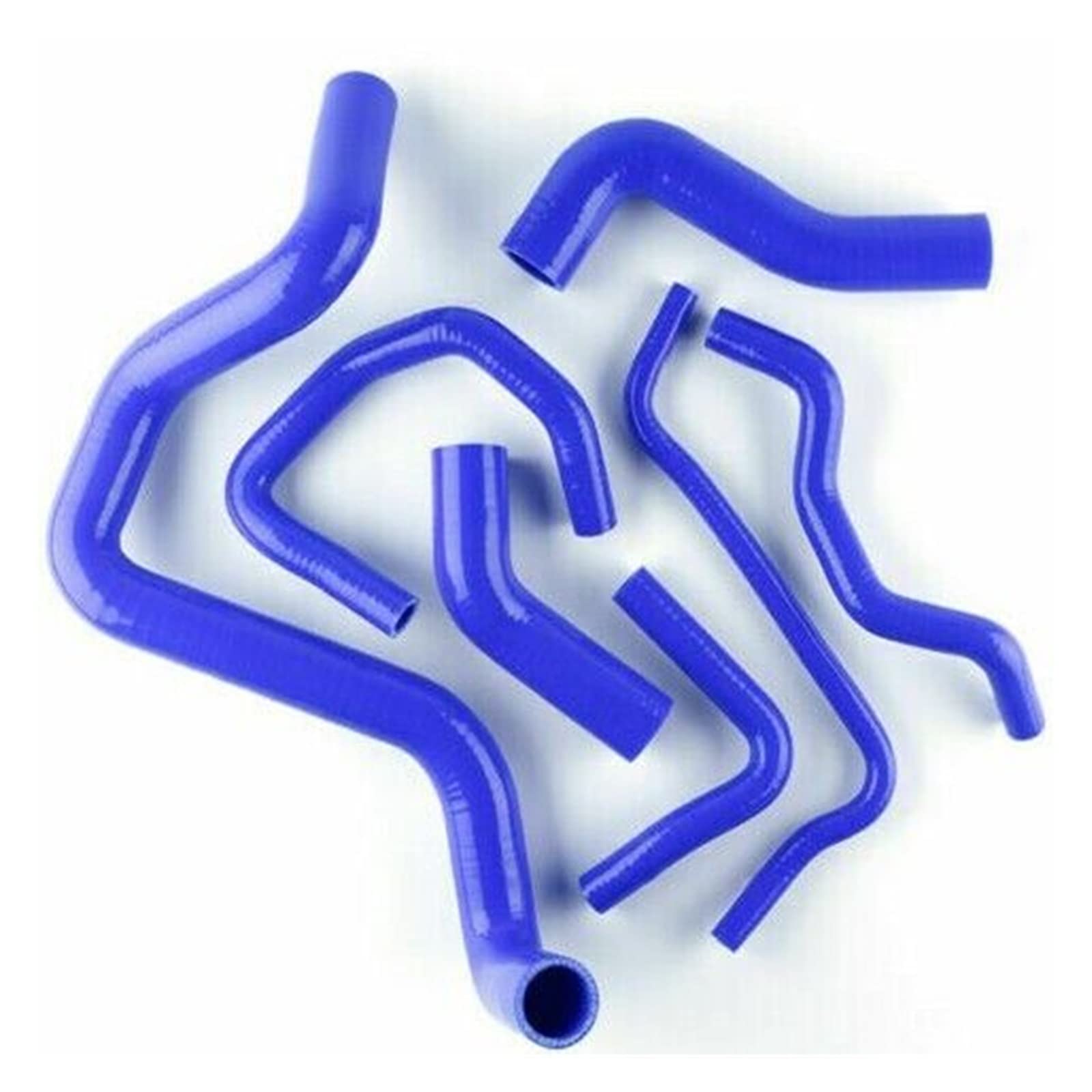 JJRFVBGT 7 STÜCKE Kompatibel Mit VW Für Golf MK4 Für Bora Für J&etta 1.8t AUM AUQ 3-lagiger Silikon-Kühlmittelschlauch Oben Und Unten Kühlerschlauch(Blue) von JJRFVBGT