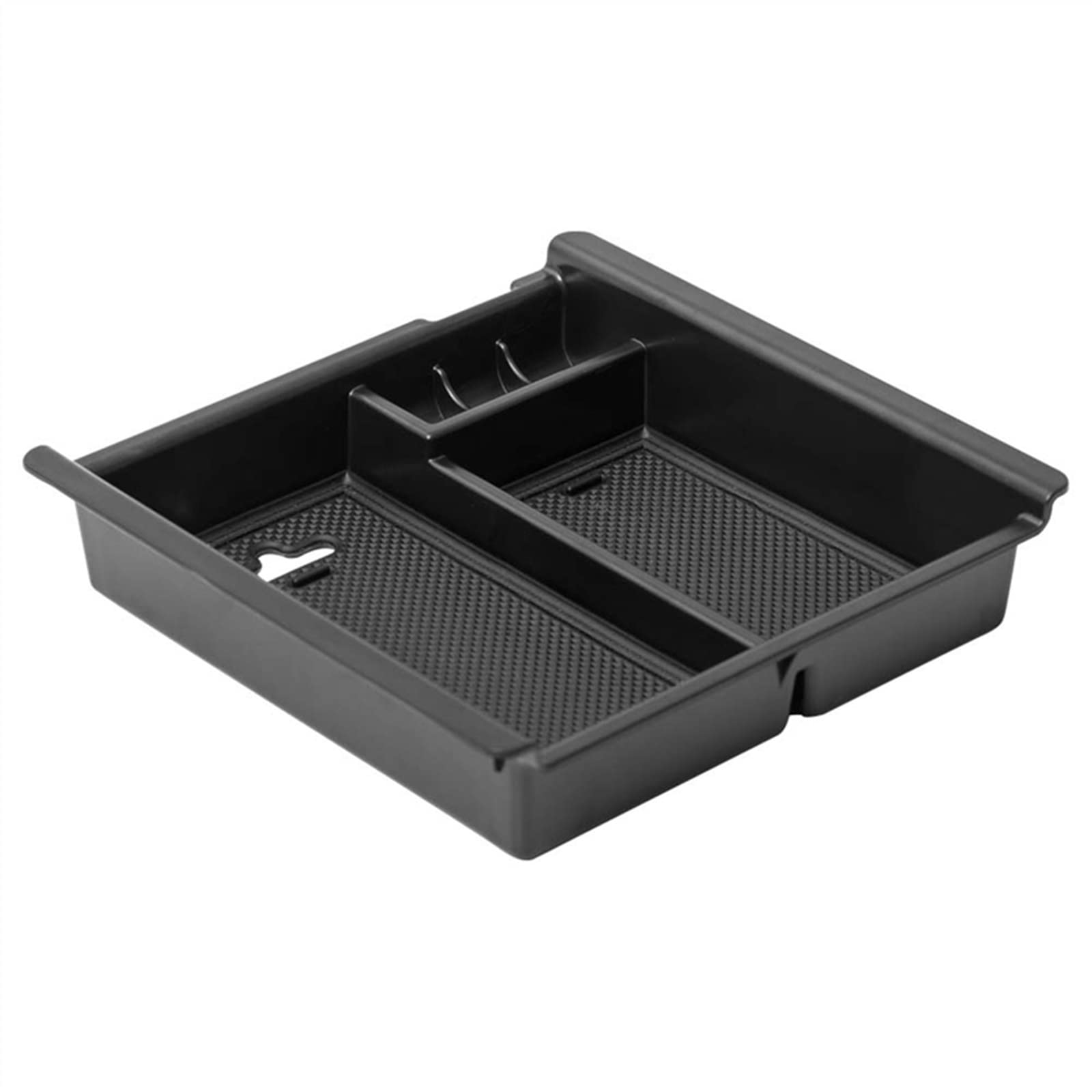 JJRFVBGT Auto Center Console Tray Organizer Box Kompatibel Mit Toyota Für Tacoma 2016 2017 2018 2019 2020 2021 2022 2023 Tablett Innenausstattung Auto Zentrale Steuerung Tray(Black) von JJRFVBGT