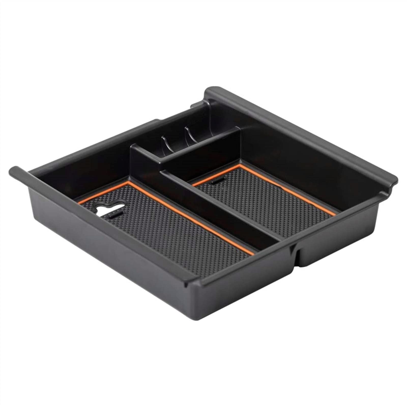 JJRFVBGT Auto Center Console Tray Organizer Box Kompatibel Mit Toyota Für Tacoma 2016 2017 2018 2019 2020 2021 2022 2023 Tablett Innenausstattung Auto Zentrale Steuerung Tray(Orange) von JJRFVBGT