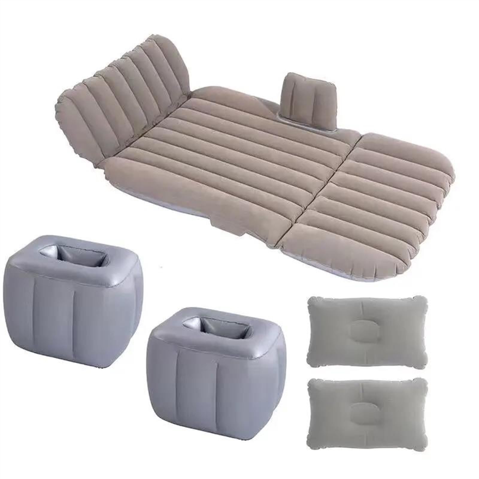 JJRFVBGT Auto Luftmatratze 175 * 80 cm Kompatibel Mit Auto SUV MPV Reisebett 3/7 Faltbare Aufblasbare Luftmatratze Campingsofa Rücksitzlehnenkissen Schlafunterlage(3) von JJRFVBGT