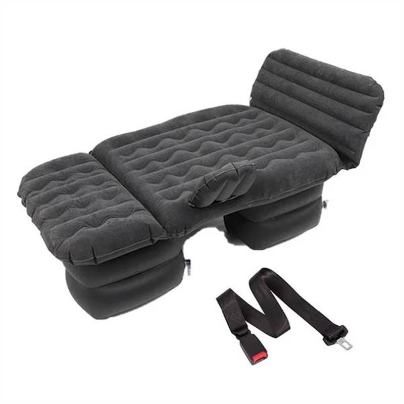 JJRFVBGT Auto Luftmatratze Aufblasbare Auto-Luftmatratze, Universelles Tragbares Multifunktionales Reisebett, Zusammenklappbares Sofa Für Outdoor-Camping, Autozubehör, Luftbettzubehör(Black) von JJRFVBGT