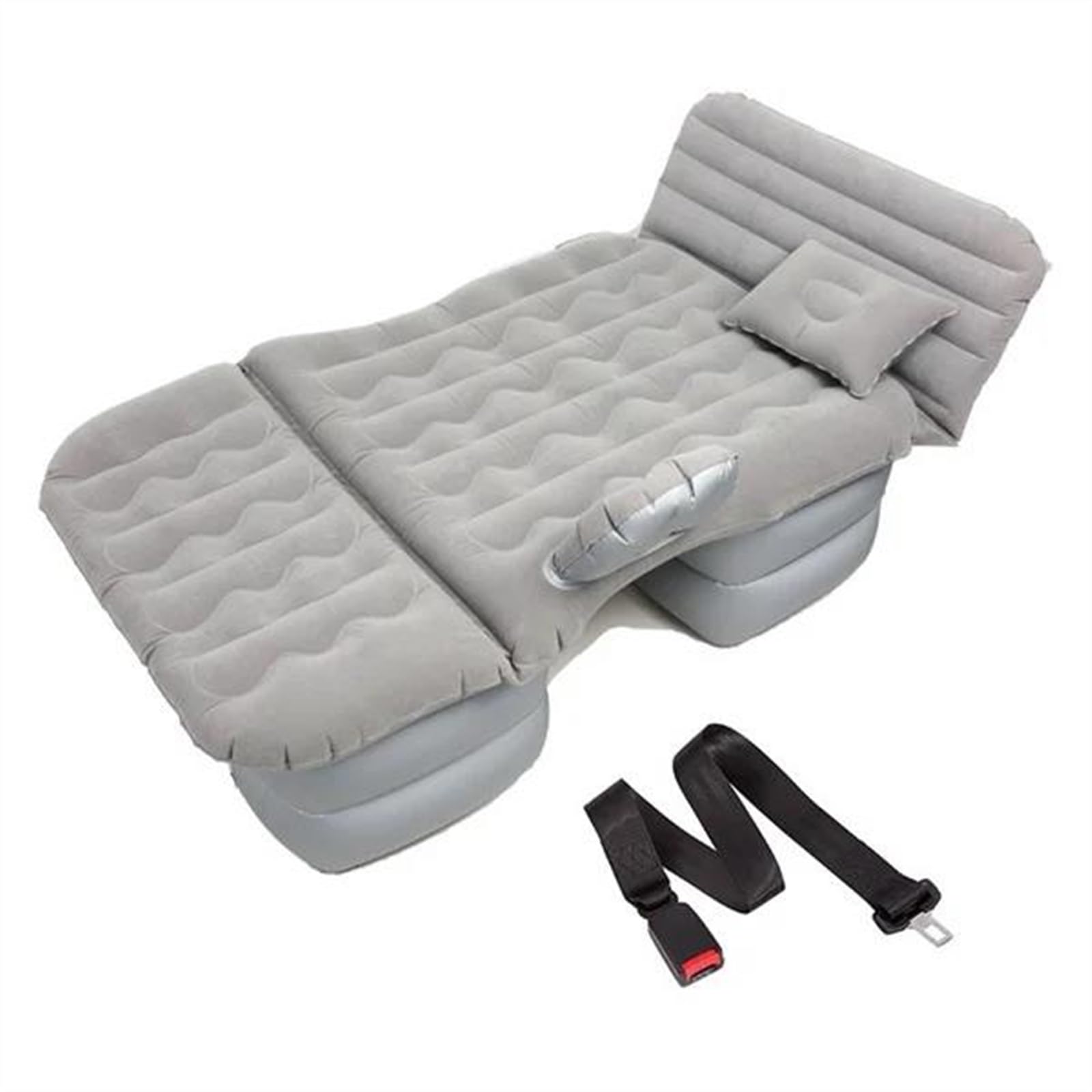 JJRFVBGT Auto Luftmatratze Aufblasbare Auto-Luftmatratze, Universelles Tragbares Multifunktionales Reisebett, Zusammenklappbares Sofa Für Outdoor-Camping, Autozubehör, Luftbettzubehör(Gray) von JJRFVBGT