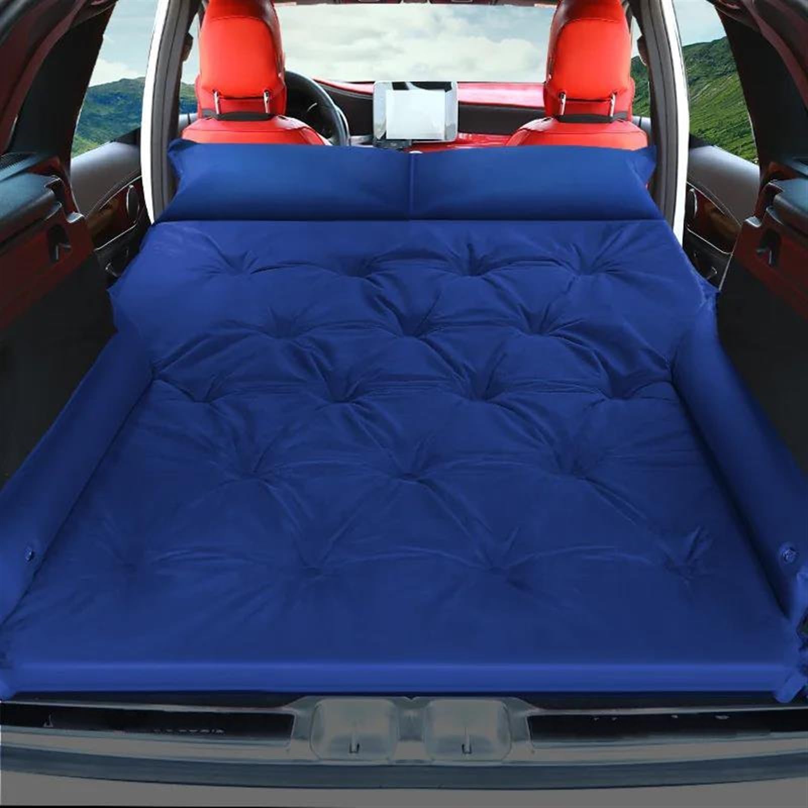 JJRFVBGT Auto Luftmatratze Auto Aufblasbares Bett Auto Liefert Hinten Aufblasbare Matratze Auto Mittleren Reise Bett Beflockung Luft Kissen Bett Auto Matratze(2) von JJRFVBGT