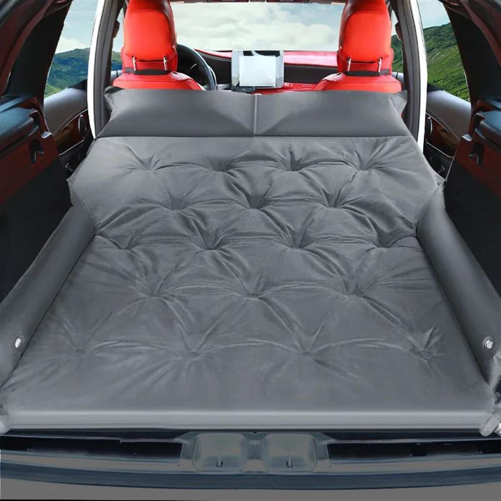 JJRFVBGT Auto Luftmatratze Auto Aufblasbares Bett Auto Liefert Hinten Aufblasbare Matratze Auto Mittleren Reise Bett Beflockung Luft Kissen Bett Auto Matratze(4) von JJRFVBGT