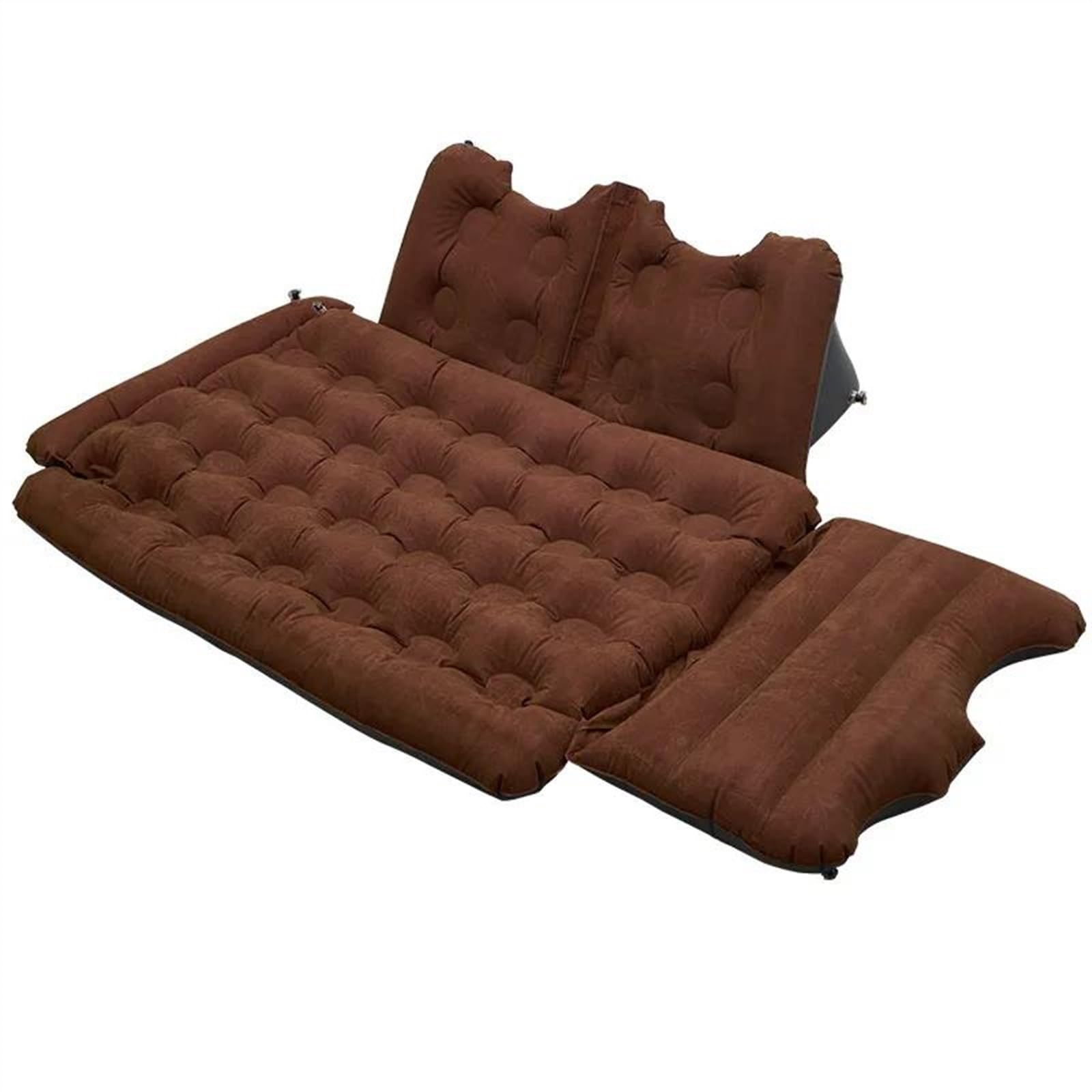 JJRFVBGT Auto Luftmatratze Auto Aufblasbares Bett Autozubehör Luftmatratze Outdoor-Campingmatte Universal Aufblasbare Automatratze SUV Aufblasbares Multifunktionales Luftbett(Brown) von JJRFVBGT