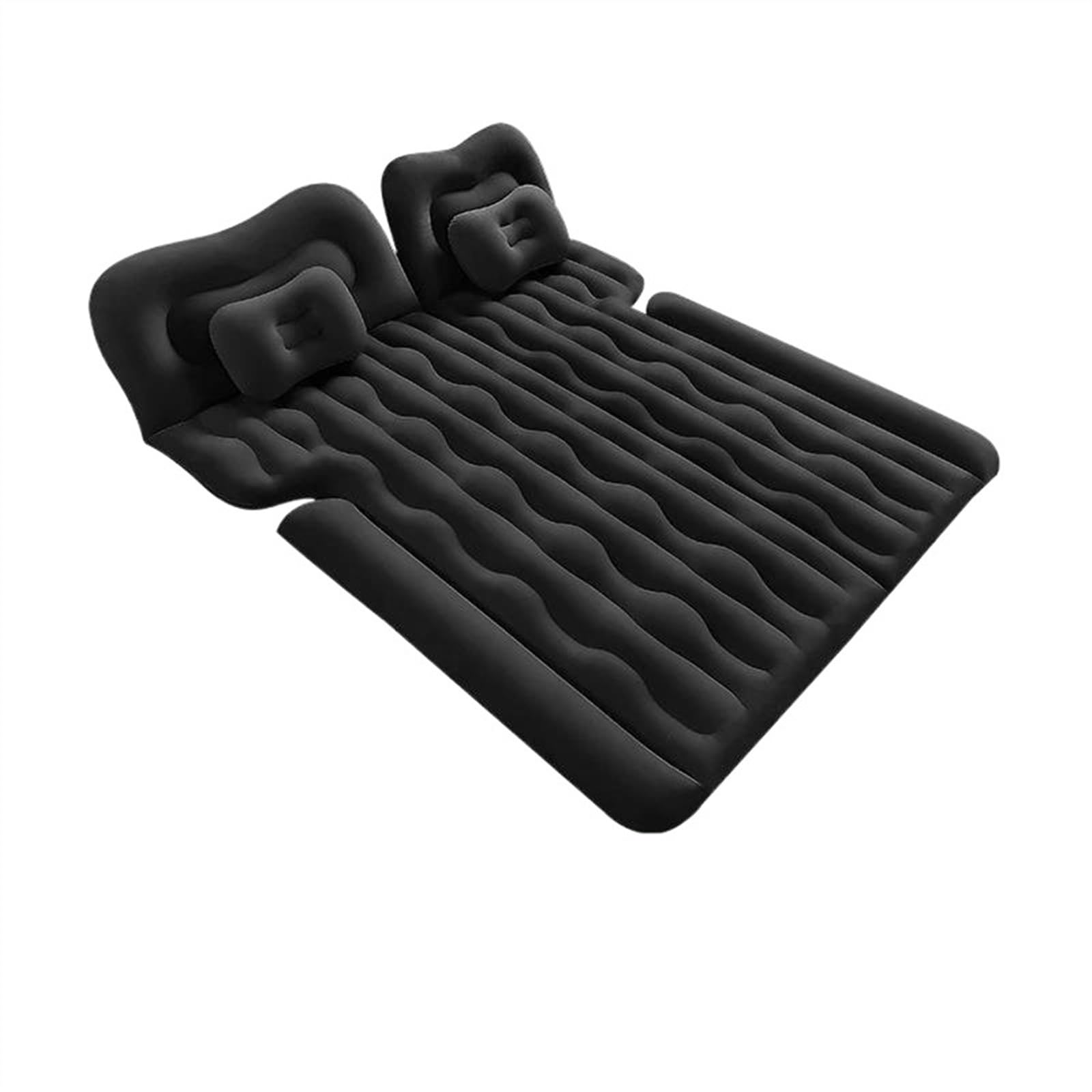 JJRFVBGT Auto Luftmatratze Auto Luftmatratze Aufblasbare Luftmatratze Schlafbett Faltbares Selbstfahrendes Kissen Tour Camping Pad Sofa Aufblasbare Reisebetten Autozubehör(Black,Size 2) von JJRFVBGT