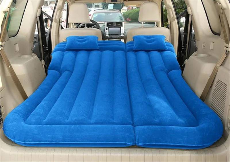 JJRFVBGT Auto Luftmatratze Auto Multifunktions-Luftmatratze mit automatischer Aufblasfunktion Tragbare Isomatte für SUVs Universal-Luftbett Schlafmatratze für Erwachsene Auto-Reisebett(Blue,Size 1) von JJRFVBGT