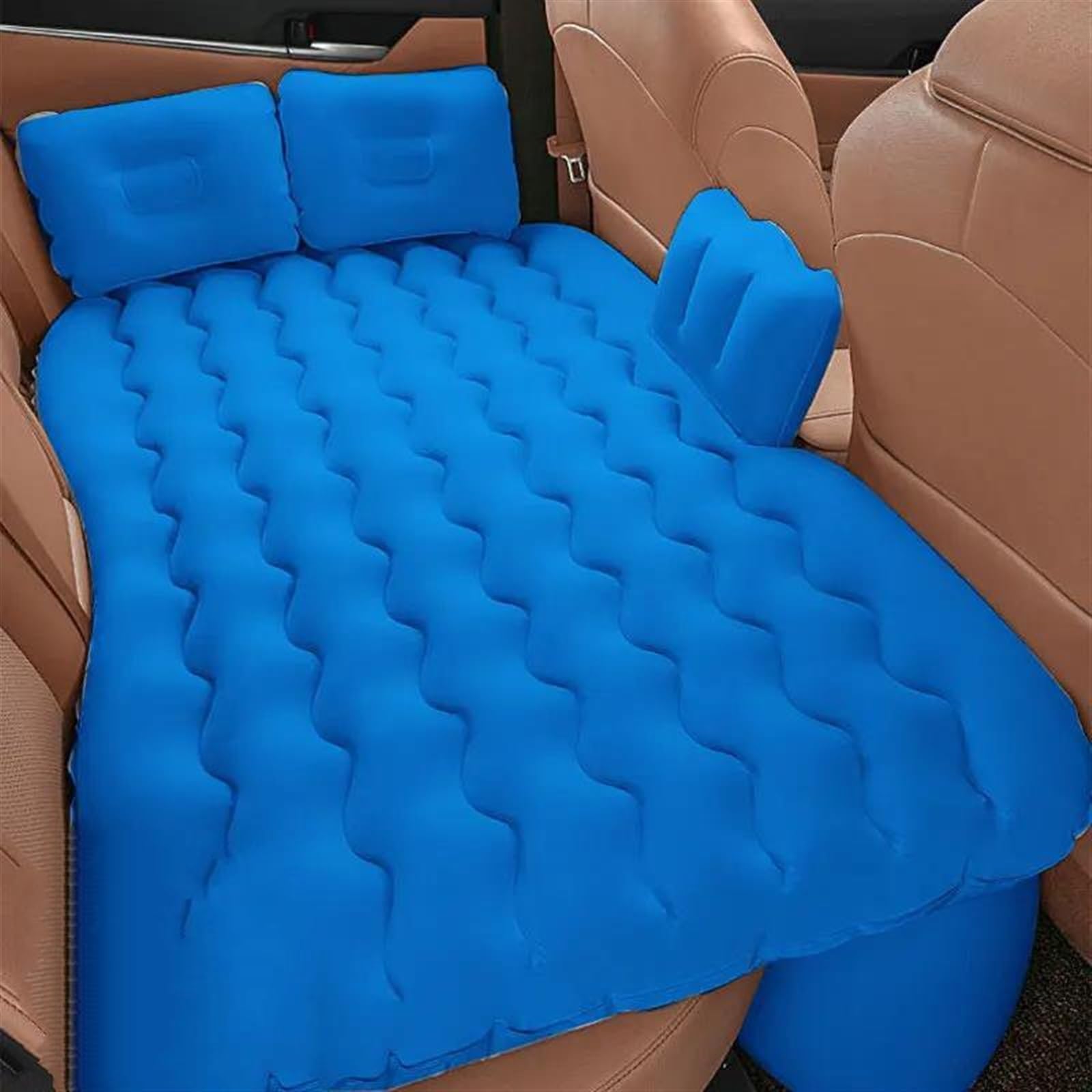 JJRFVBGT Auto Luftmatratze Kompatibel Mit Auto, SUV, MPV, Aufblasbare Reisematratze, Rücksitz-Sofakissen, Outdoor, Multifunktionale Aufblasbare Matratze, Campingmatte, 135 X 80 cm(3) von JJRFVBGT