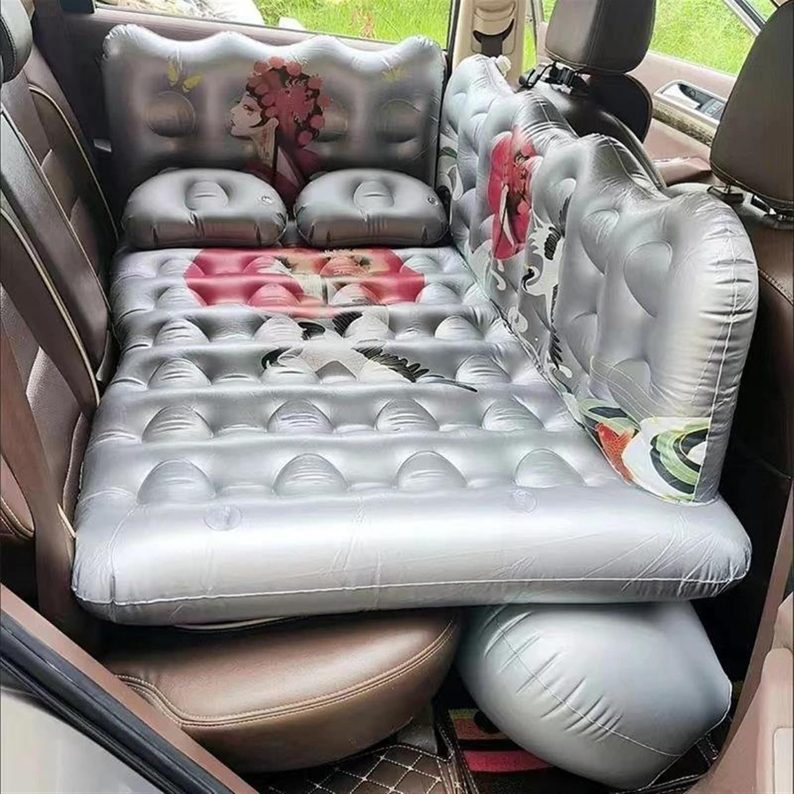 JJRFVBGT Auto Luftmatratze Kompatibel Mit Auto, SUV, MPV, Aufblasbares Bett, Reisematratze, Innenausstattung, Multifunktionales Luftkissen, Schlafbetten, Liegesofa, Aufblasbar, 170 X 85 cm von JJRFVBGT