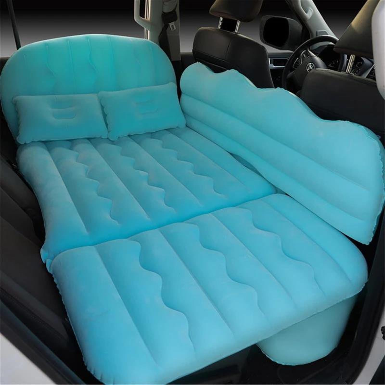 JJRFVBGT Auto Luftmatratze Kompatibel Mit Auto, SUV, MPV, Auto-Rücksitz, Reisebett, Aufblasbare Matratze, DREI Sieben-Punkte-Luftmatratze, Camping-Sofa, Schlafen, Camping, 170 X 75 cm(2) von JJRFVBGT