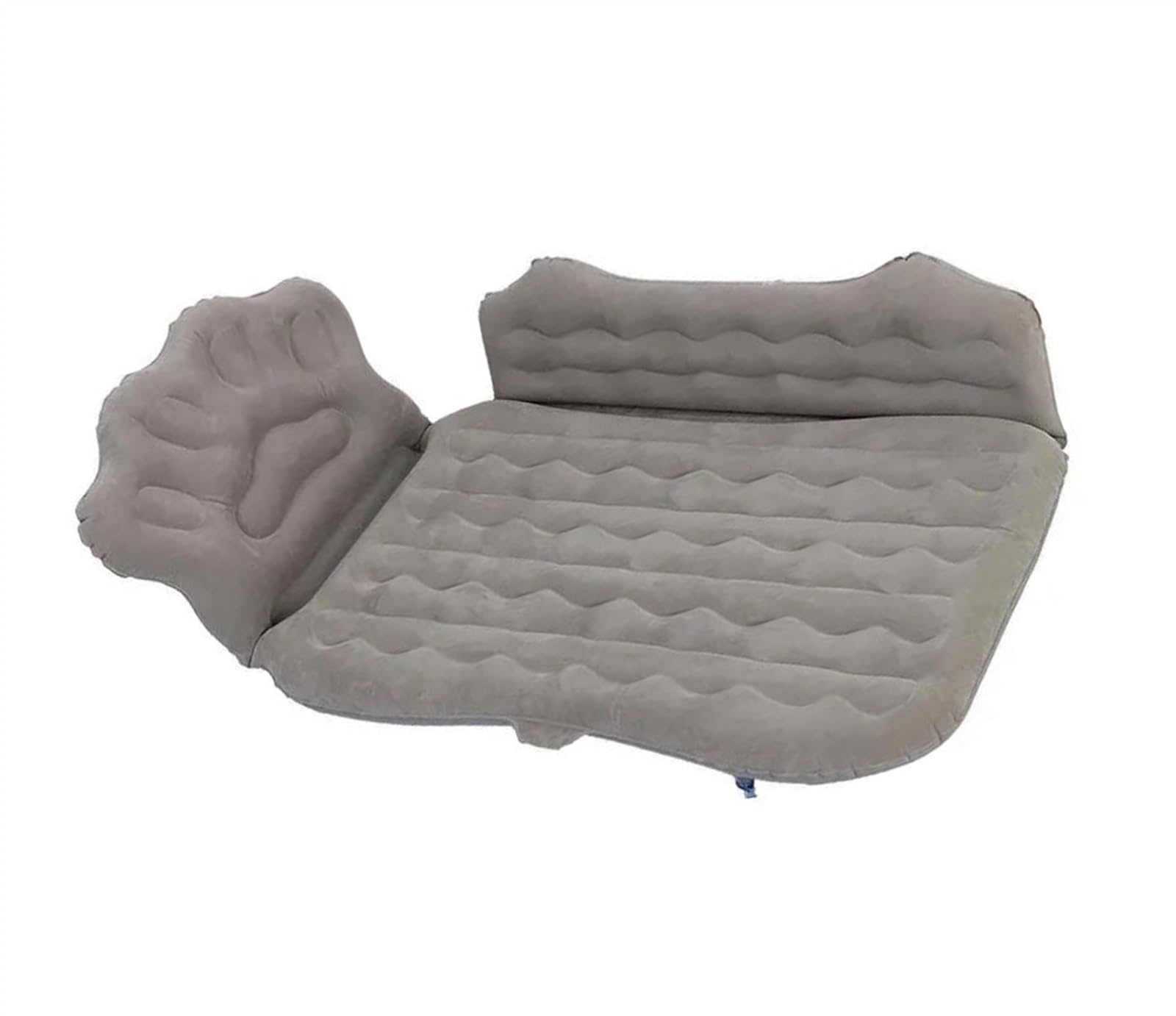 JJRFVBGT Auto Luftmatratze Luftbett, Multifunktionales, Tragbares, Zusammenklappbares Rücksitzbett Mit Luftpumpe Und 2 Kissen, Luftsofa Für Reisen, Camping, Auto, Aufblasbare Matratze(Gray) von JJRFVBGT