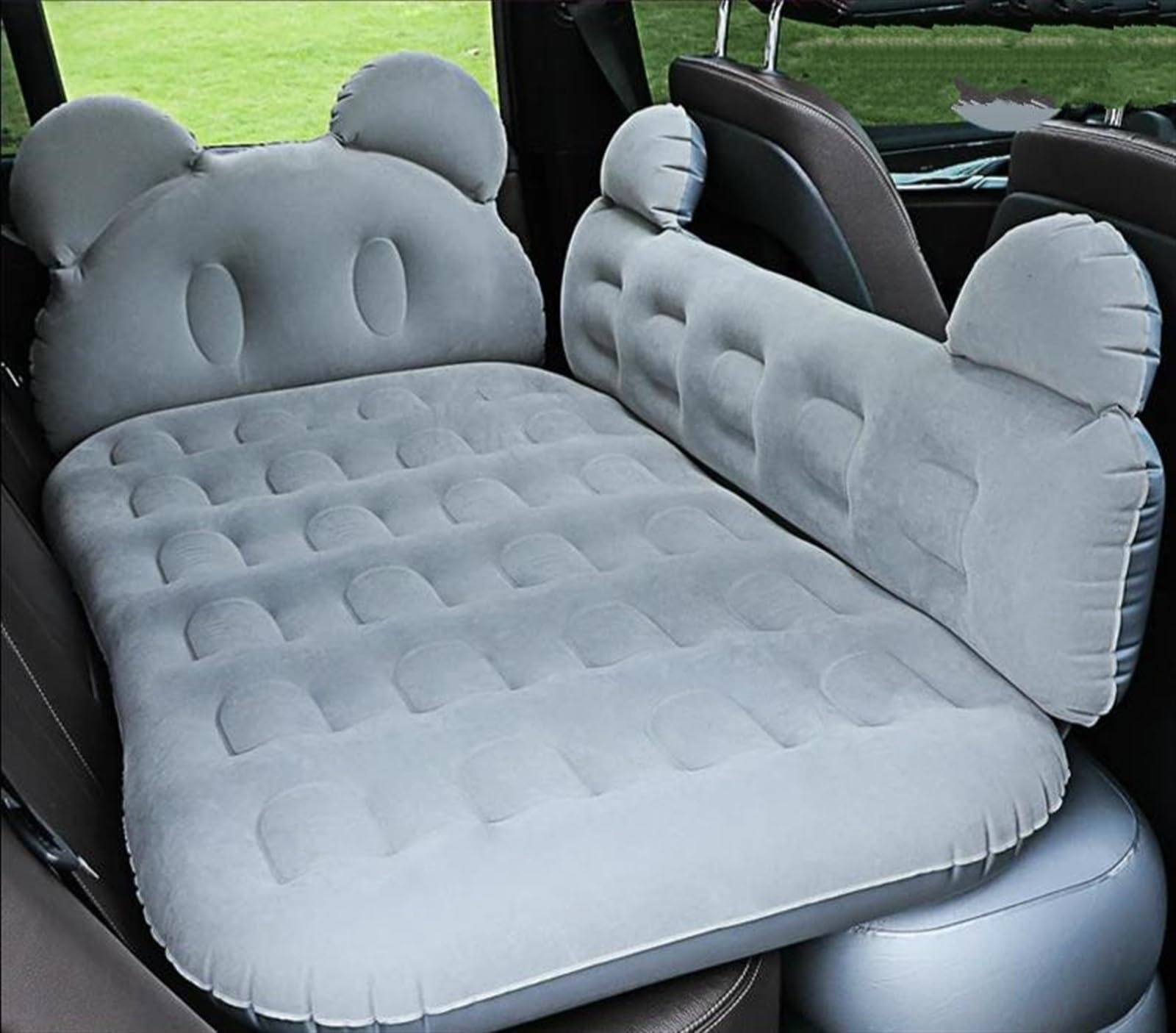 JJRFVBGT Auto Luftmatratze Luftbett Auto Hinten Isomatte Zurück Für Sitz Betten Luftkissen Camping Couch Auto Reisebett Luftmatratze Aufblasbares Sofa Liegestuhl(Gray) von JJRFVBGT