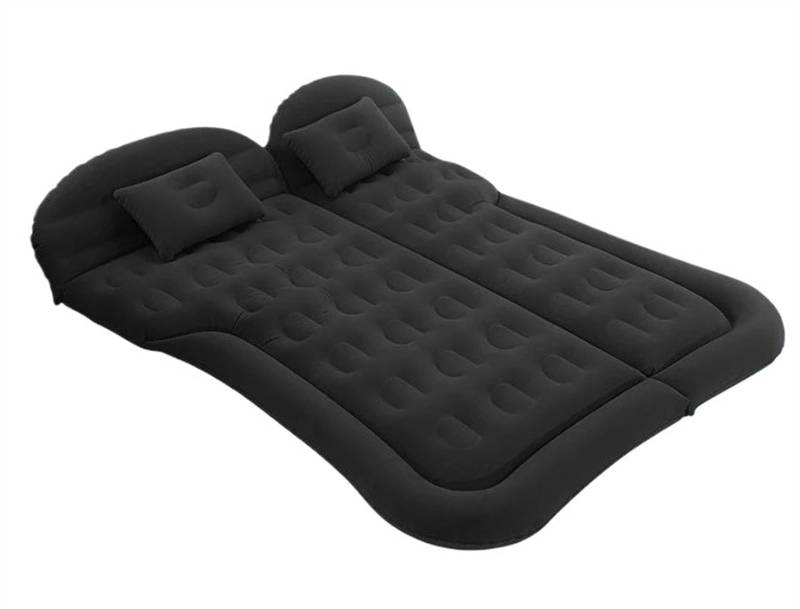 JJRFVBGT Auto Luftmatratze Universal-Luftmatratze, Automatratze, SUV, Multifunktionales Aufblasbares Bett, Kofferraum, Reisebett, Matte, Autoinnenausstattung, Luftbett, Campingkissen(Black) von JJRFVBGT