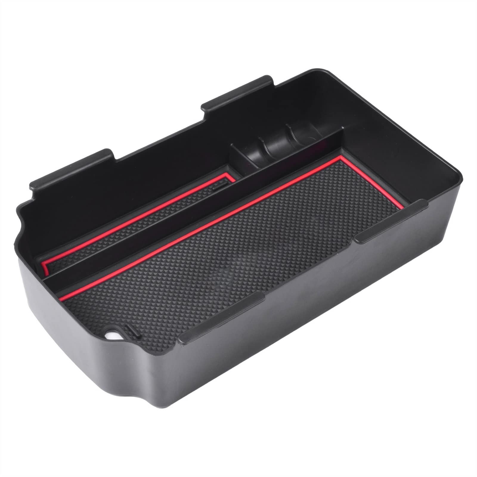 JJRFVBGT Auto-Mittelkonsolen-Organizer-Fach, Kompatibel Mit Civic 11. Gen 2022 2023 Zubehör Mittelkonsolen-Organizer-Box Auto Zentrale Steuerung Tray(Red) von JJRFVBGT