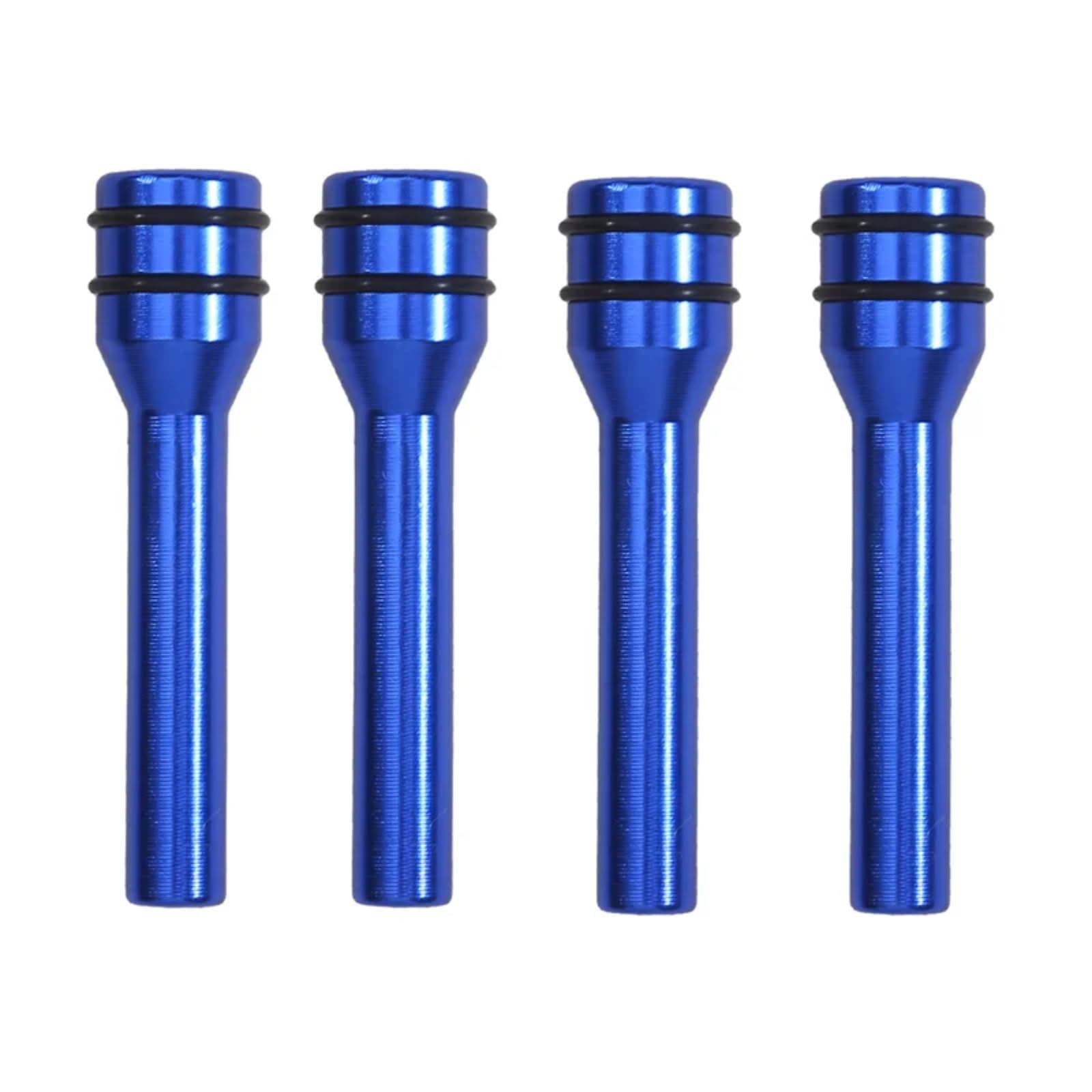 JJRFVBGT Auto Verriegelungsknopf Kompatibel Mit 4 Stücke Auto Türschloss Pin Türschloss Stange 50mm Knopf Ziehen Türschloss Picking Latch Pins(Blue) von JJRFVBGT