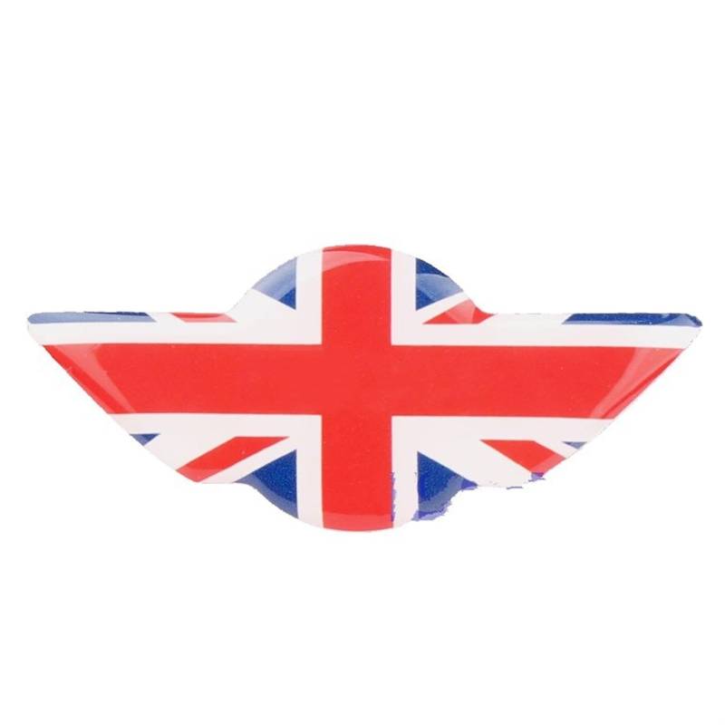 JJRFVBGT Autoinnenteile Auto Innenraum Union Jack Lenkrad Emblem Aufkleber Kompatibel Mit Mini Für Cooper Für R50 R52 R53 R55 R56 R60 R61 F54 F55 F56 F57 F60(color1) von JJRFVBGT