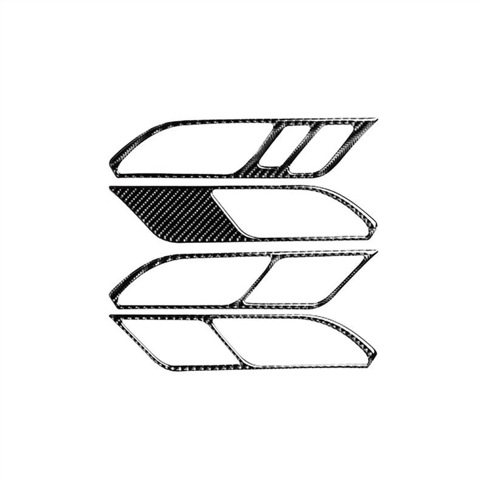 JJRFVBGT Autoinnenteile Kompatibel Mit G01 G02 X3 X4 2019–2020. Innentürgriff-Panel-Dekorationsrahmen, Kohlefaser-Autoaufkleber, Innenzubehör(LHD) von JJRFVBGT