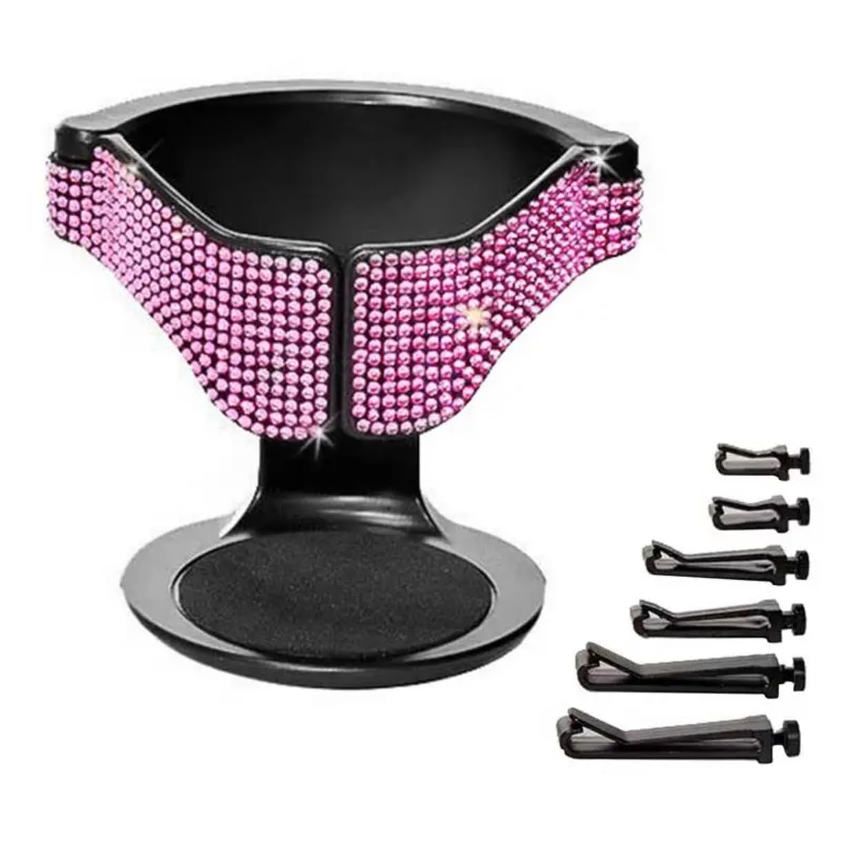 JJRFVBGT Getränkehalter Auto-Getränkehalter-Einsatz, Auto-Wasserflaschenhalter, Becher-Organizer, Halter, Auto-Innendekoration, Multifunktional(Pink) von JJRFVBGT