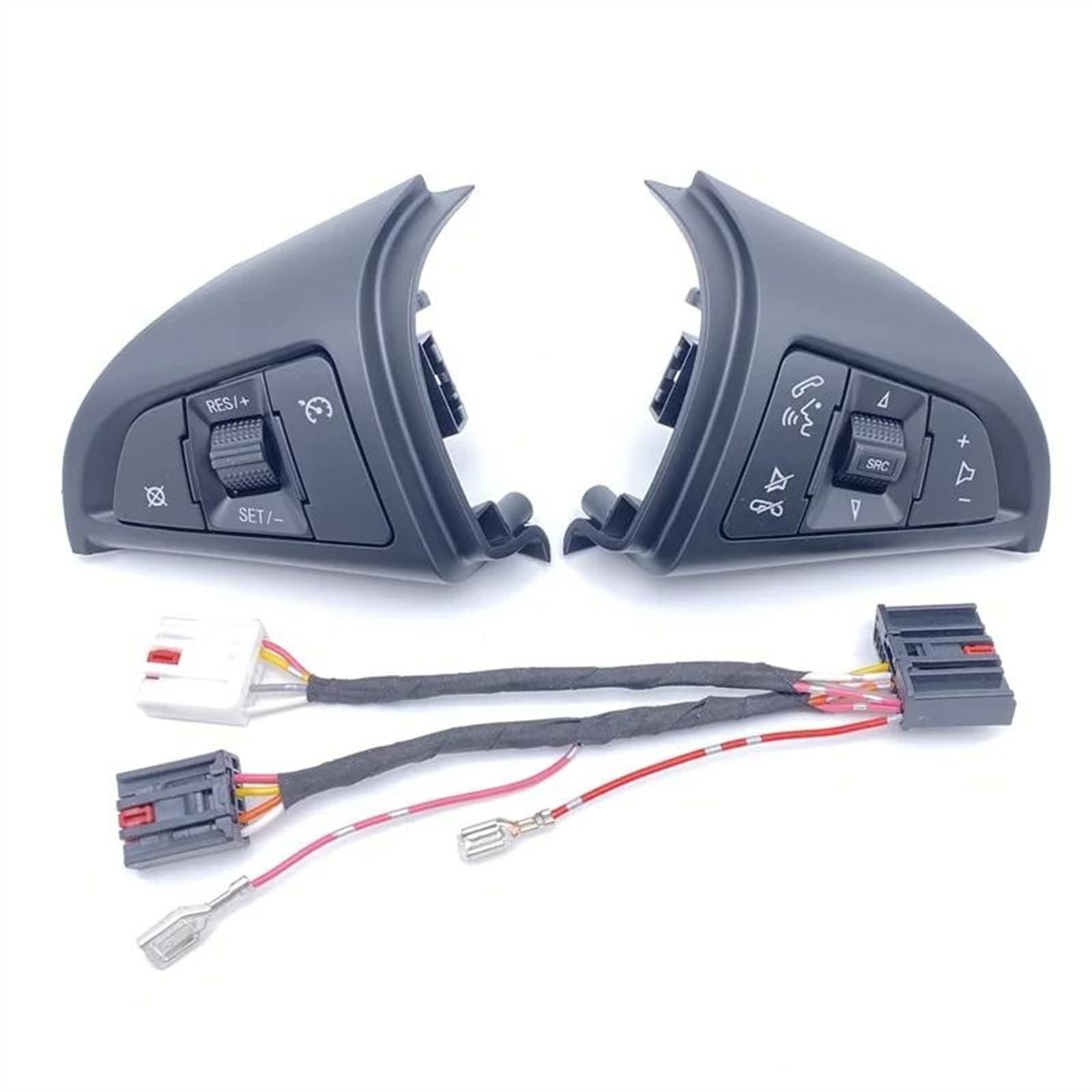 JJRFVBGT Kompatibel Mit Chevrolet Für Cruze 2009–2014, Auto-Tempomatschalter, Multifunktions-Lenkradtaste, Bluetooth-Audio, Tempomat Lenkrad Steuerung Tasten(Set 1) von JJRFVBGT