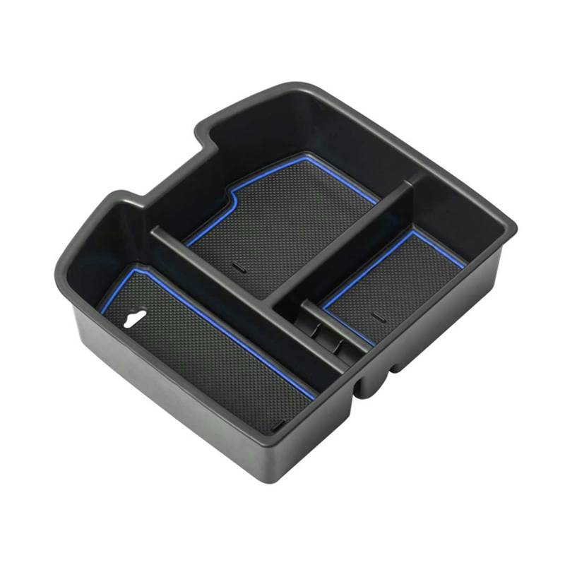 JJRFVBGT Kompatibel Mit Chevrolet Für Suburban 2500 2007 2008 2009 2010 2011 2012 2013 Auto-Armlehnen-Organizer-Fach Mittelarmlehnen-Organizer Auto Zentrale Steuerung Tray(Blue) von JJRFVBGT