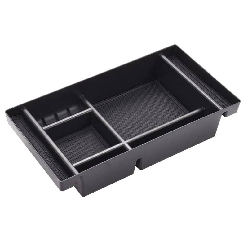 JJRFVBGT Kompatibel Mit Chevy Für Silverado 1500 2500HD 3500HD 2019 2020 2021 Autokonsolen-Armlehnenbox-Aufbewahrungs-Organizer-Fachinnenraum Auto Zentrale Steuerung Tray(B) von JJRFVBGT