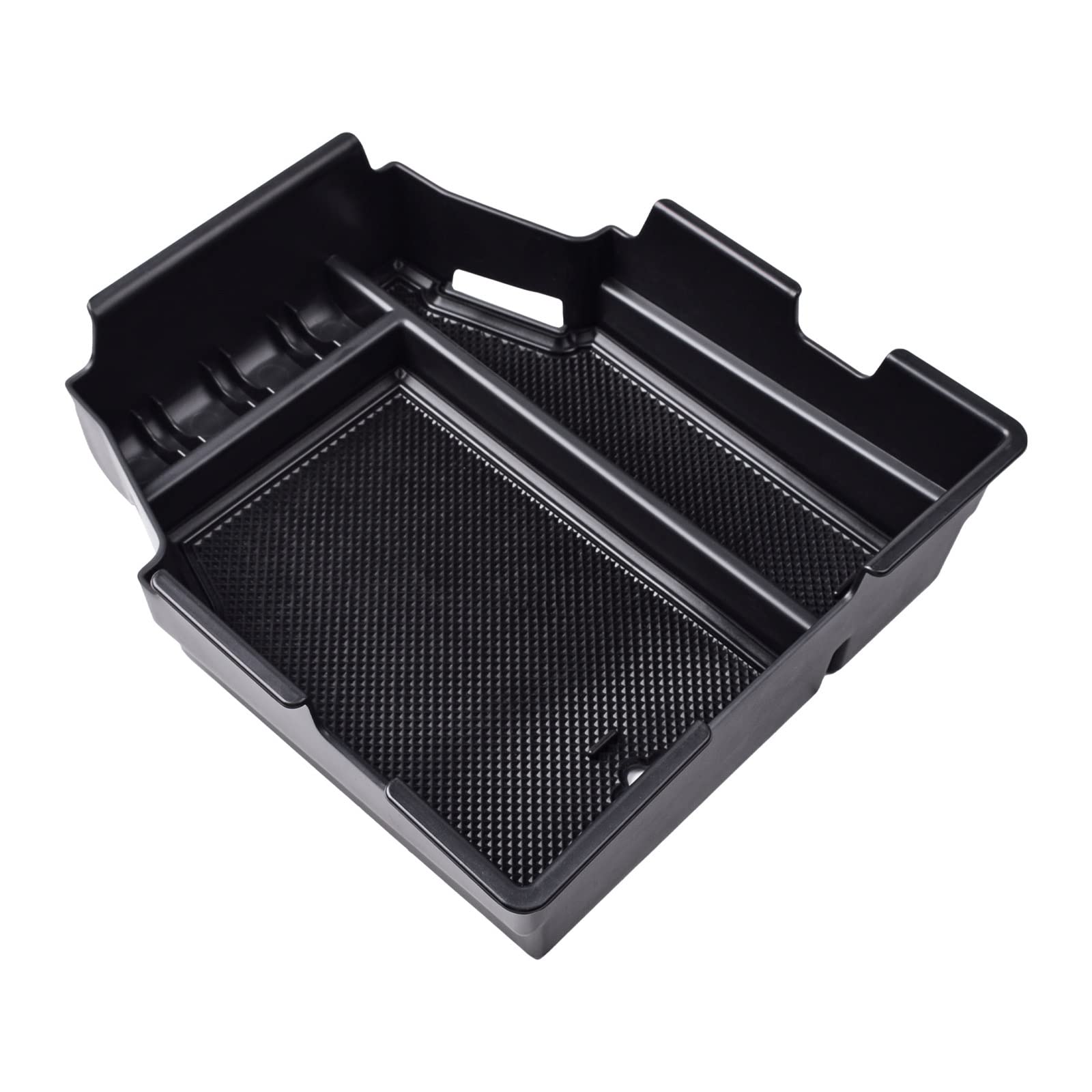 JJRFVBGT Kompatibel Mit Chevy Für Traverse 2018 2019 2020 2021 2022 2023 Auto Center Console Organizer Tablett Armlehne Aufbewahrungsbox Innenausstattung Auto Zentrale Steuerung Tray(Black) von JJRFVBGT