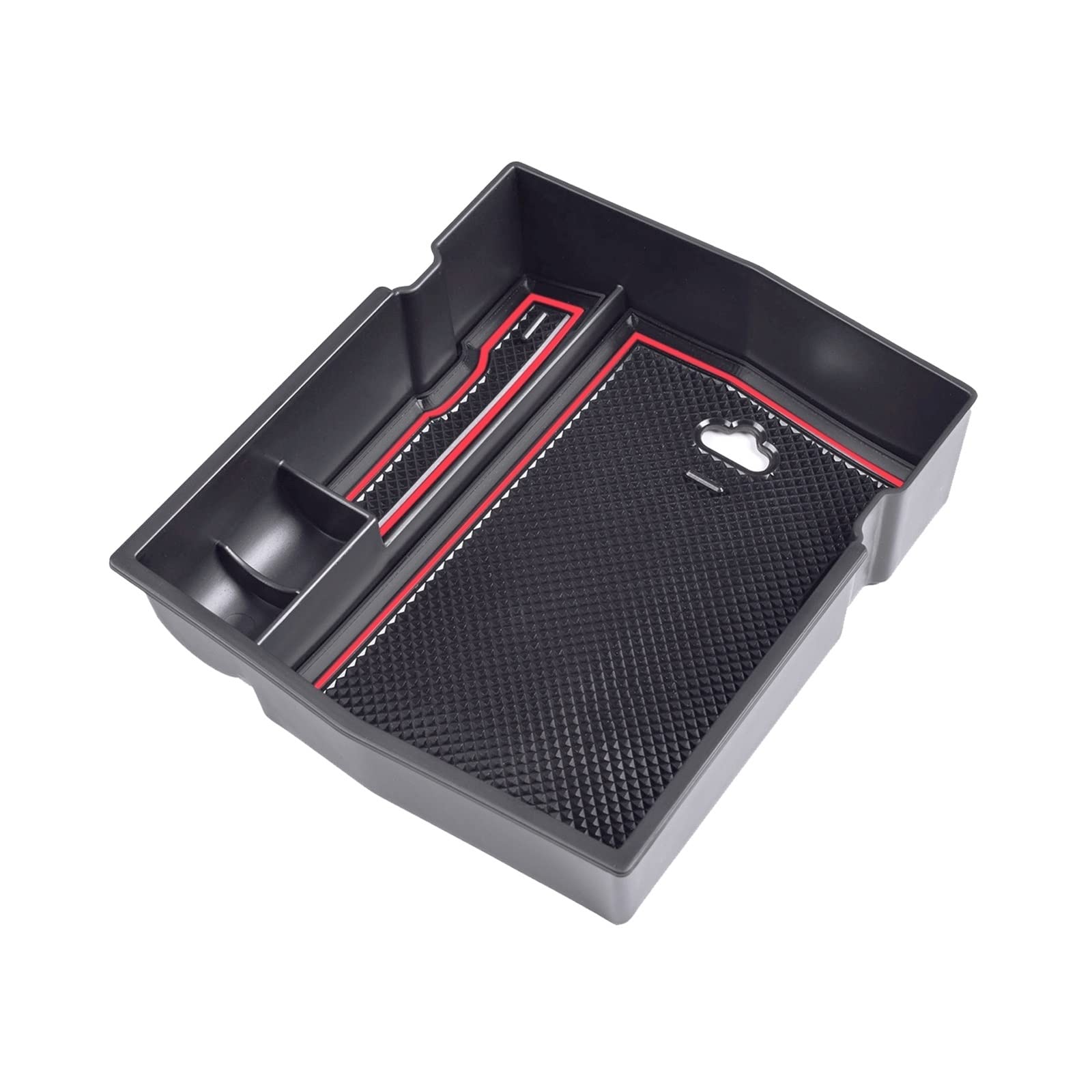 JJRFVBGT Kompatibel Mit Subaru Für Forester 2019 2020 2021 2022 2023 Auto Mittelkonsole Armlehne Aufbewahrungsbox Halter Innen Organizer Handschuhfach Auto Zentrale Steuerung Tray(Red) von JJRFVBGT