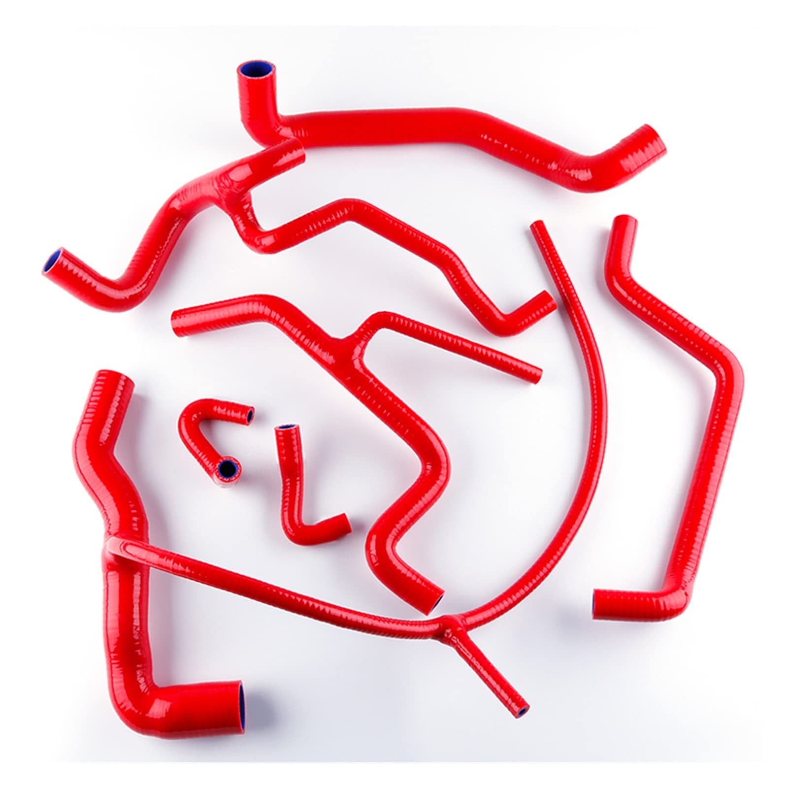 JJRFVBGT Kompatibel Mit VW Für J&etta Vento GLX A3 VR6 2.8L Und ABV 2.9L 1994 1995 1996 1997 1998 1999 Silikon-Kühler-Kühlschlauch-Kit Kühlerschlauch(Red) von JJRFVBGT