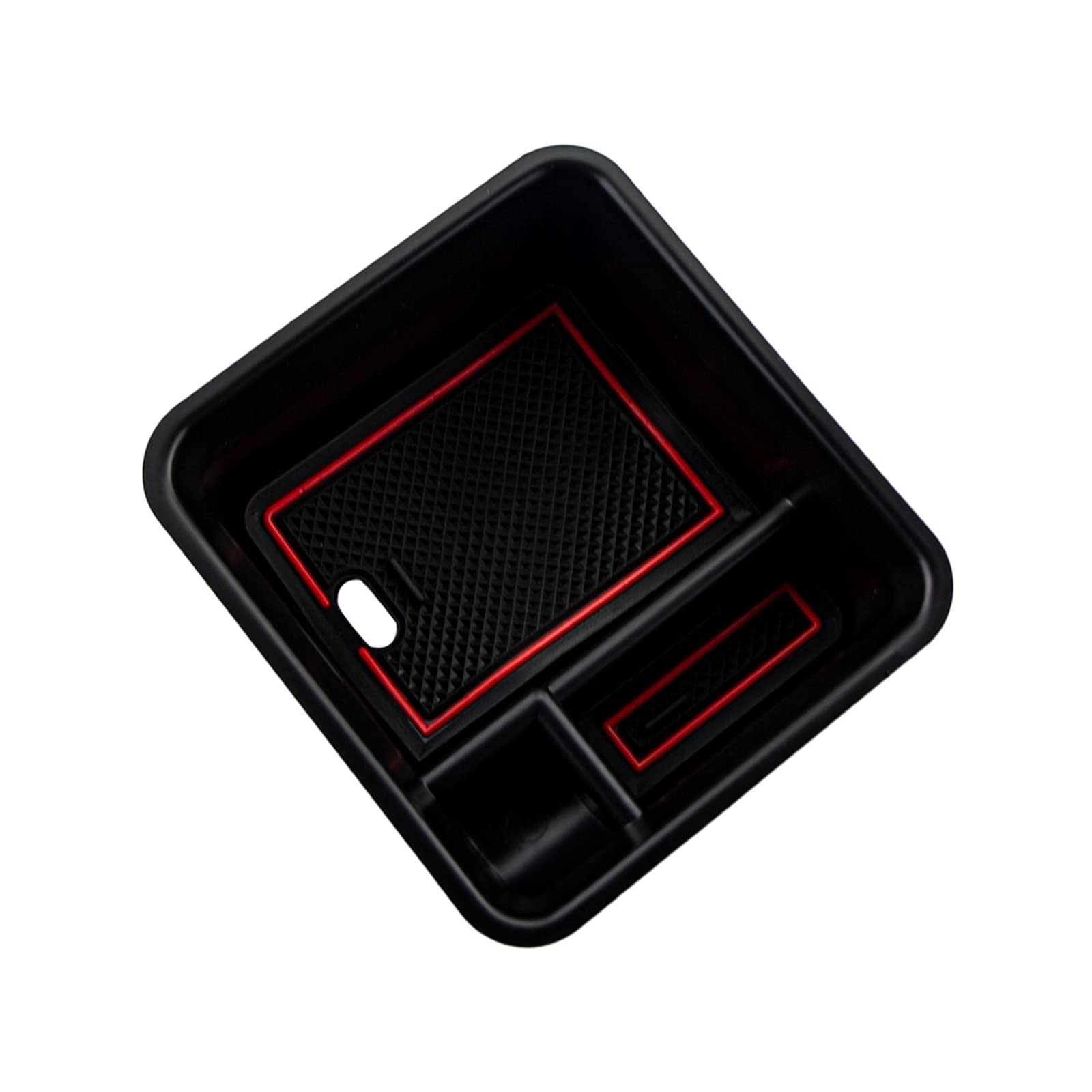 JJRFVBGT Kompatibel Mit VW Für Tcross 2019 2020 2021 2022 Autokonsole Armlehne Aufbewahrungsbox Container Case Refit Accessoires-Styling Auto Zentrale Steuerung Tray von JJRFVBGT