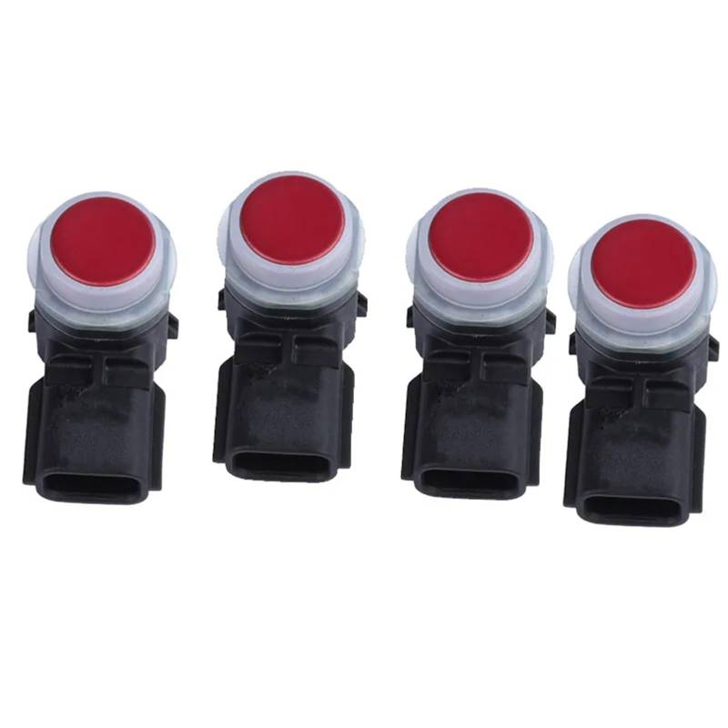 JJRFVBGT PDC Sensor Kompatibel Mit Nissan Für Kicks Auto Pdc Einparkhilfe Sensor Auto Einparkhilfe Objekt Sensor 284385ra1a(Red,4pcs) von JJRFVBGT