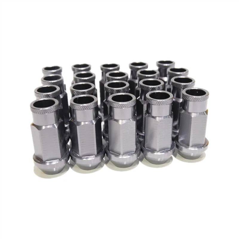 JJRFVBGT Radnabenbolzen 20PCS Universal Radmuttern M12x1,5/1,25 Auto Modifikation Racing Radmuttern Schraube Hub Reifen Schraube Bolzen(Color 7,M12x1.25) von JJRFVBGT