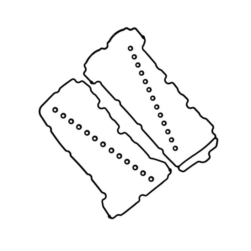 JJRFVBGT Ventildeckeldichtungssatz Kompatibel Mit Cadillac Für SRX 2004 2005 2006 2007 2008 2009 2010 2011 OE: VS50726R 12566250 12591200 Motorzylinder-Ventildeckeldichtung(Black) von JJRFVBGT